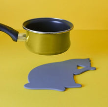Afbeelding in Gallery-weergave laden, Potonderzetter Cat Feline Grey
