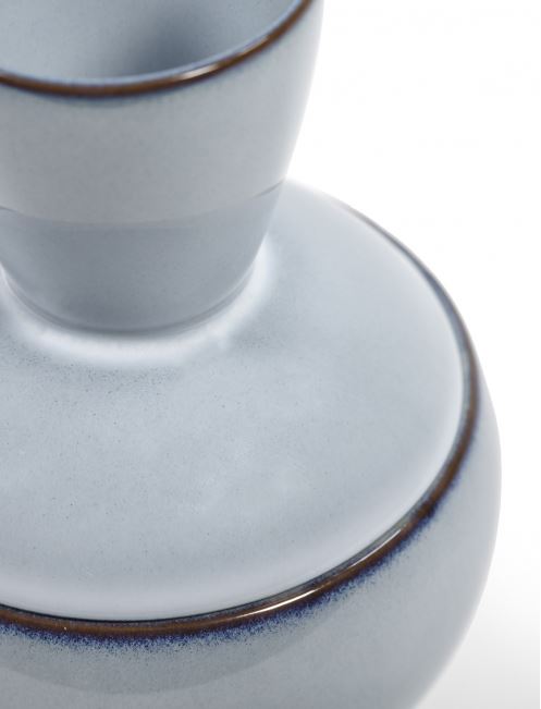 Potje Pure met Deksel °1 L D12 H17 Blauw