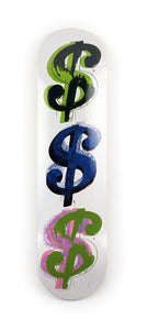 Kunst Skateboard Andy Warhol Dollar Sign (9) Solo B, 1982